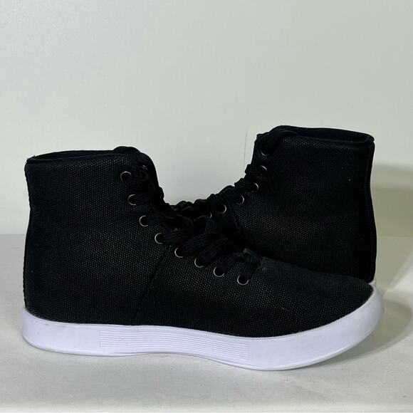 NOBULL High Top Canvas Trainer Shoes Size 5 Men\'s 6.5 Women’s Black EUC main image 6